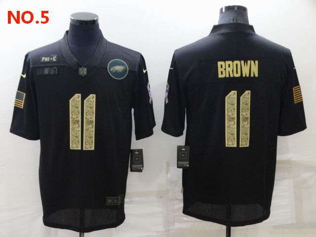 Men's Philadelphia Eagles #11 AJ Brown Jersey NO.5;